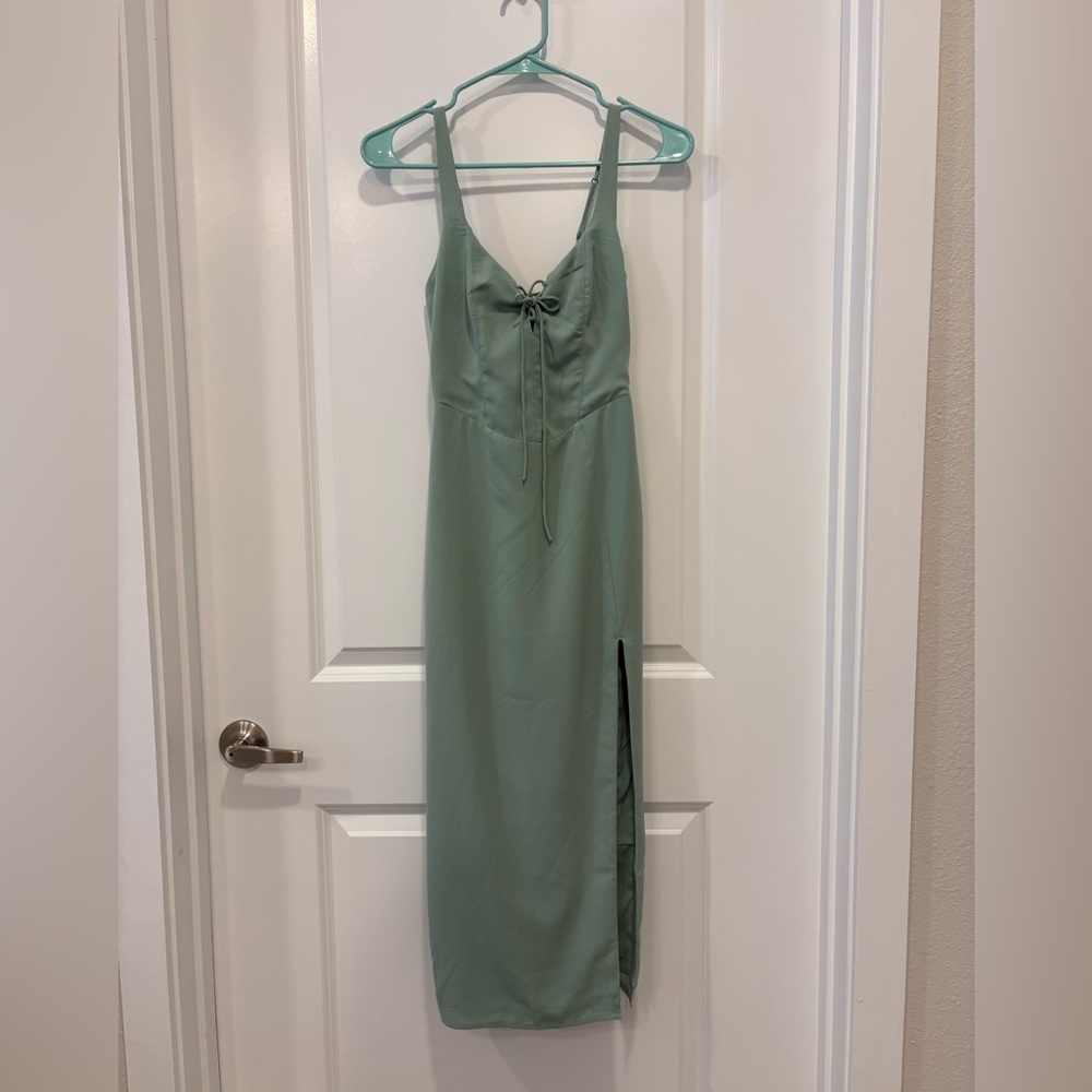 Abercrombie & Fitch Green Midi Dress